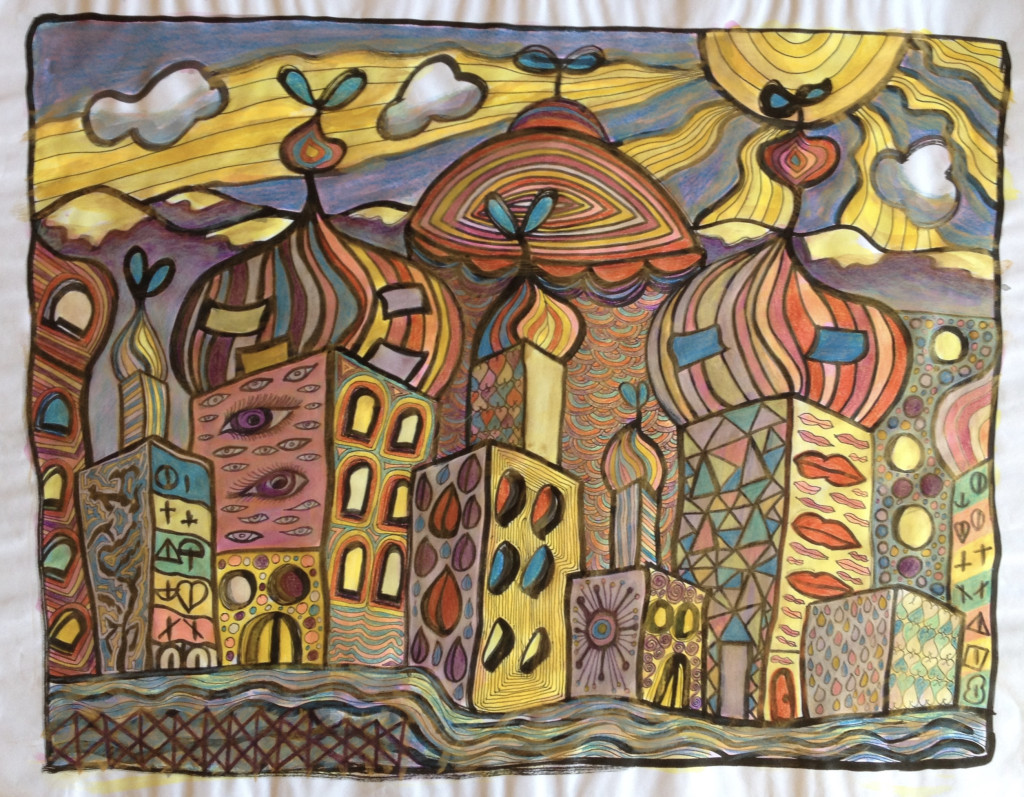 Fantasiestad à la Hundertwasser