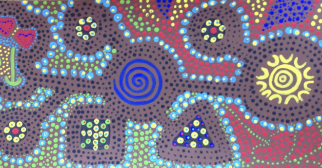 Jouw leven a la Aboriginal Art